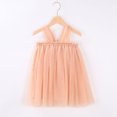 thumbnail image 4 of Coerni Baby Girls Tutu Dresses Toddler Sleeveless Layered Tulle Dress Princess Birthday Parties Dress Toddler Beach Sun Dress, 4 of 5