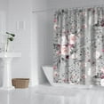 thumbnail image 3 of Waterproof Pioneer Shower Curtain 72x84 Inch Polyester Unique Cute Floral Shower Curtain for Bathroom Hotel Home Decor with 12 Plastic Hooks, 3 of 5