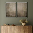 thumbnail image 3 of IDEA4WALL Framed Canvas Print Wall Art Set Minimalist Indistinct Brown Illustrations Digital Art Abstract Retro Art Modern Wall Decor Minimal Zen Cool Artwork for Home Decor - White 16"x24"x2, 3 of 5