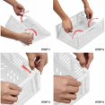 thumbnail image 4 of Paquete de 1 caja de almacenamiento plegable de plástico resistente, caja de plástico, 4 of 5