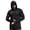 Black, variant on Men's Hoodie with Face Cushion Compression Long Sleeve Base Layer Quick Dry Winter Ski Running Undershirt