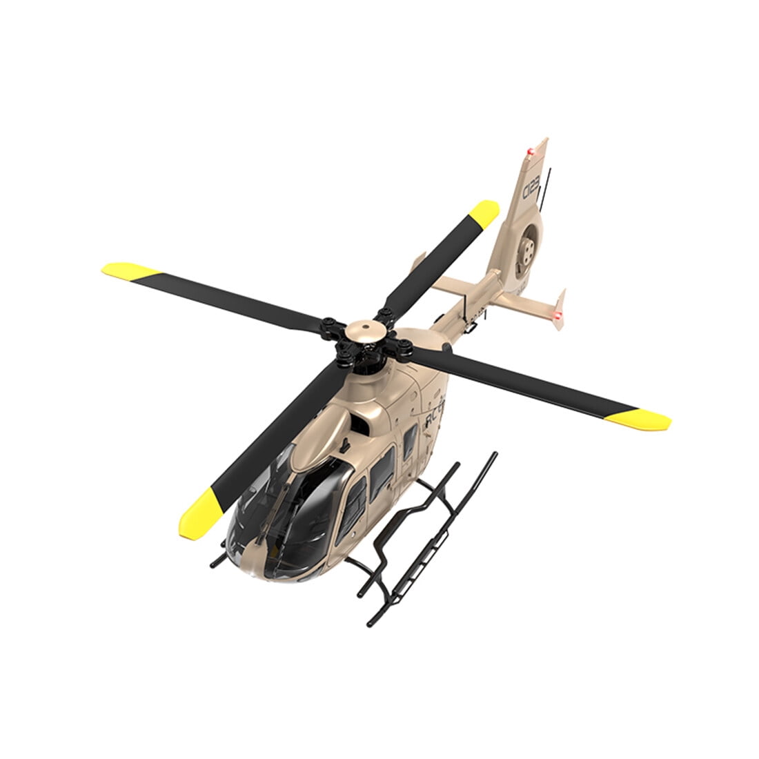 RC-ERA C123 EC135 RC Helicopter 6CH Brushless Direct Drive Aircraft with Optical Flow Positioning, Altitude Hold, 6 Axis Gyro, 3D Roll, 2.4G Remote Control RTF for Adult Beginners - 4PCS Battery