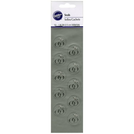 Seals 50/Pkg-Silver Ring, Pk 4, Wilton