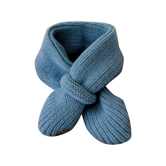 Daznico Kids Winter Scarf Solid Color Knit, Soft Warm Plush Scarf for Toddler Boys and Girls