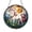 Stained Glass 5.9 Inch, variant on Stained Glass Style Unicorn Night Meadow Round Crystal Hanging Decor