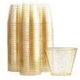 thumbnail image 1 of 30 vasos de plástico con de 9 onzas, copa de cóctel de champán a , desechable Oro Yuyangstore Copas de purpurina, 1 of 8