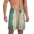 thumbnail image 2 of Kdxio Hardwood Print Mens Sleep Shorts Bottoms Soft Comfy Pajama Wear Pants with Drawstring Pockets, 2 of 7
