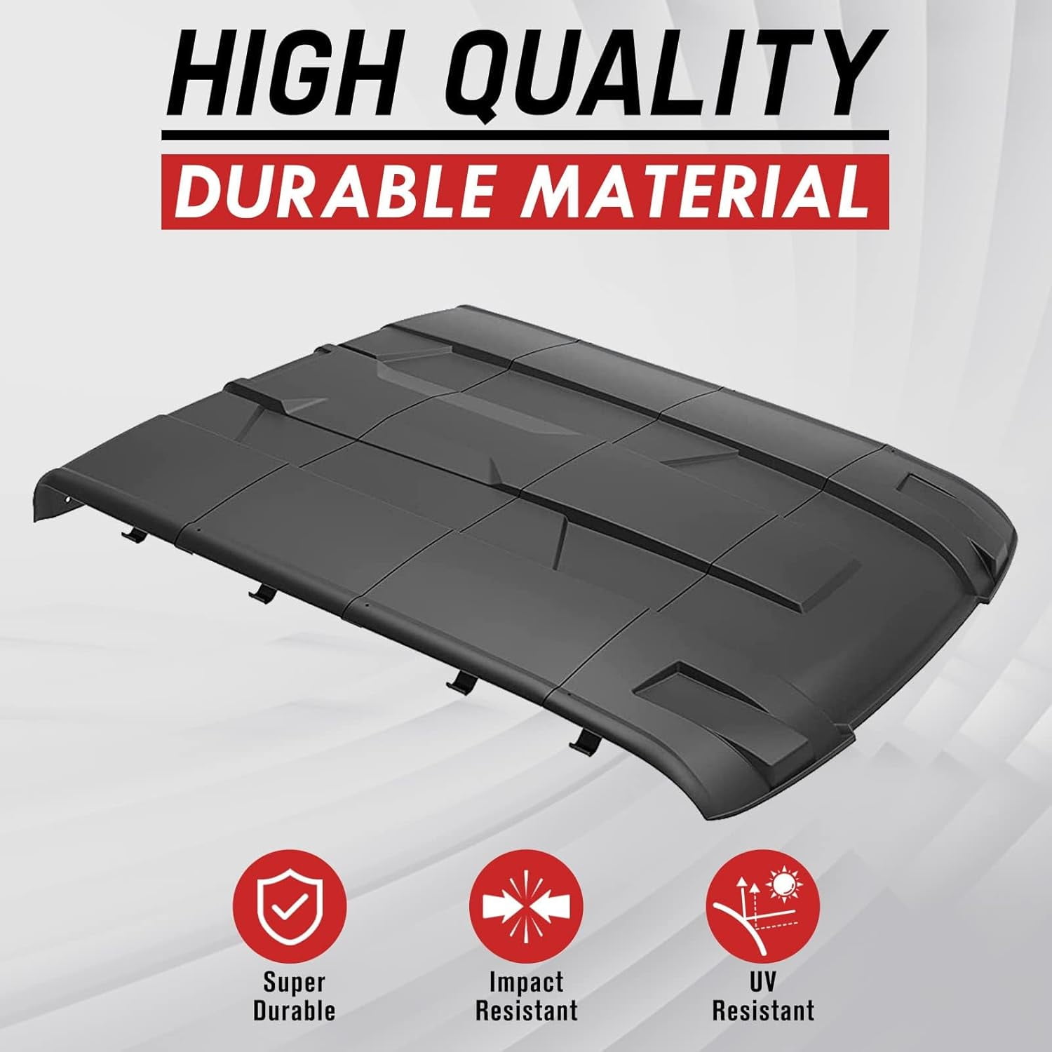 A & UTV PRO Roof Top for Polaris Ranger Crew XP 1000 900 2015-2023, Ranger Crew 900/570 Full-Size, 4-Piece Combination Poly Crew Sport Hard Roof Accessories, Replace OEM # 2889223, 4 Seater