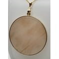 thumbnail image 4 of Natural Round Rose Quartz Gold Necklace, 4 of 5