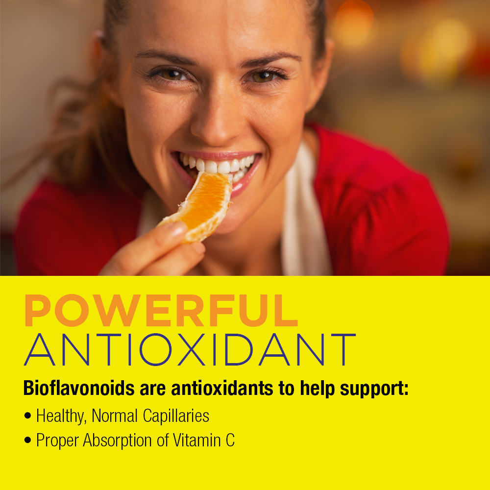 Nature's Life Bioflavonoids 1000mg per serving | 250 capsules | More Than 4 Months Supply | Lemon Bioflavonoid Complex, Hesperidin & Rutin | Antioxidant for Healthy Capillaries & Vit C Absorption - image 3 of 6