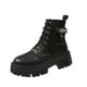 thumbnail image 1 of NECHOLOGY Botas Mujer Adulto Femenino Zapatos Botines de mujer Zapatos de mujer Moda Suela gruesa Medias botas de manga larga Botas de nieve cálidas de felpa para exteriores (Black, 6.5), 1 of 5