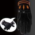 thumbnail image 3 of Guantes de nieve resistentes al viento perfecl guantes de esquí Antideslizantes Ajustable Calor Mantener cerdo 6D negro, 3 of 6