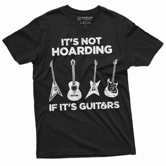 T-shirt Divertente Per Musicisti: 'Choose Your Weapon' Con Chitarre. 100% Cotone, Taglie S-5XL, Made In UK. - 3