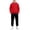 Red, variant on BXJX Boys Outfit Sets, School Long Sleeve 2 Piece Running Hoodies and Joggers Sets with Pockets White Size 7-8 T