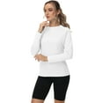 thumbnail image 2 of Weilanxin Women's UPF 50+ Sun Shirts Long Sleeve UV Protection Rash Guard Lightweight Quick Dry SPF Hiking Tops Outdoor White XL, 2 of 8