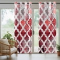 thumbnail image 4 of Red Morocco Outdoor Curtains for Patio Waterproof,Windproof Privacy Curtains with Weighted Bottom,Rustic Country Smear Street Mottled Art Outside Drapes for Picnic Garage Yard Cabana 54"x95" 1 Panel, 4 of 8