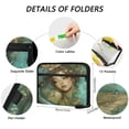 thumbnail image 3 of Organ Folder 14.2 x 0.8 x 10.6 Inches 13 Separate Pockets A4 Size Documents Folder A Sort Storage File Manager For The Home Office Pretty Mermaid, 3 of 7