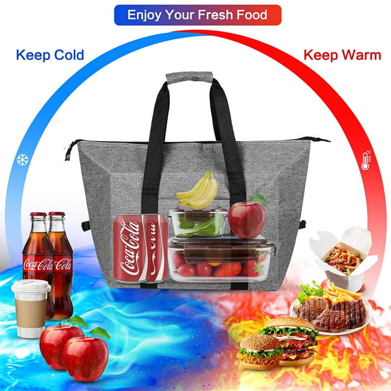 Lunch Bag for Men&Women Insulated Lunch Box Large Waterproof Lunch Tote Bag Reusable Adult Lunch Bags