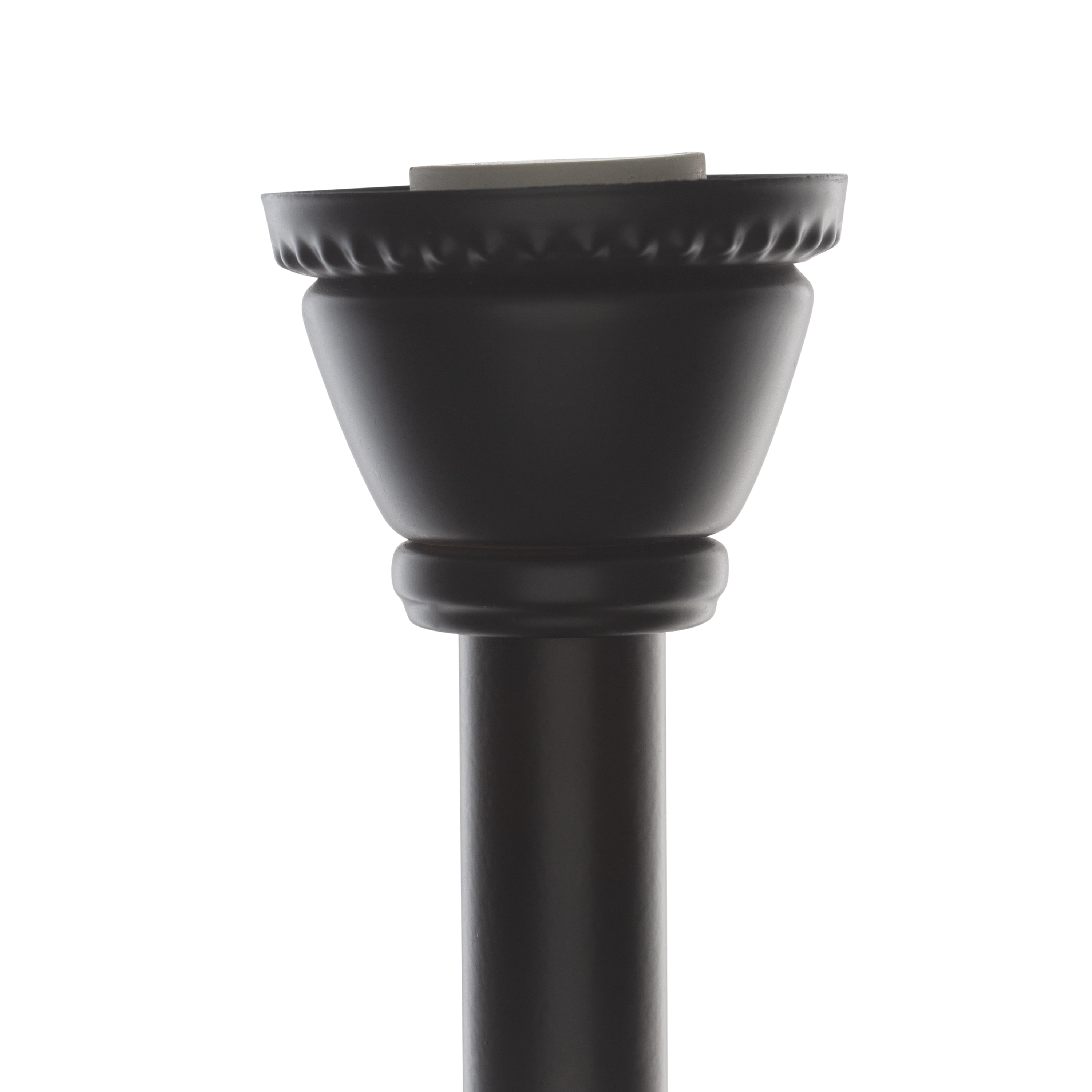 Bath Bliss 42' to 72' Adjustable Steel Straight Shower Curtain Tension Rod, Black