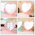 thumbnail image 4 of MasteelfCA Heart Shaped Tabletop Mirror Table Desk Vanity Makeup Mirror Portable Double-sided Mirror, 4 of 8