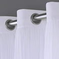 thumbnail image 4 of Exclusive Home Catarina Panneau de Rideau Occultant et Transparent à Illets Superposé, 52"x108 Pouces, Blanc Hiver, 4 of 5