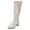 White, variant on Boots for Women,Stylish Women Mid Calf Boots Heel Riding Design Comfortable Sole For Everyday Outdoor Wear,Knee High Boots Women,Wine,8