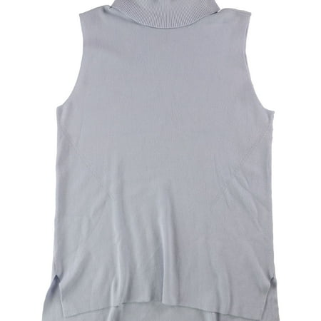 Alfani Womens Prima Turtleneck Pullover Sweater, Blue, Petite, PL