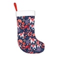 thumbnail image 2 of Balery Elephants Pattern Christmas Stockings with Initials, 18" Large Knit Christmas Stocking,Xmas Stocking for Kids, Holiday and Family Stocking, 2 of 7