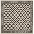 thumbnail image 2 of Safavieh Dhurries Terrance Geometric Wool Area Rug, Ivory/Black, 6' x 6' Square, 2 of 10