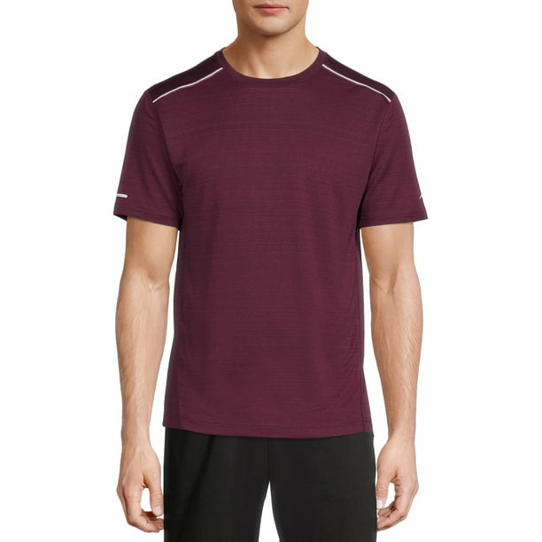 Athletic Works Men’s and Big Men’s Short Sleeve Stripe Texture Tee, up ...