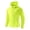 Green, variant on Men's Drawstring Hem Quick Dry Hooded Windbreaker, Lightweight Outdoor Jacket, Summer Beach Hiking Daily Windproof Multiple Colors Yellow XXL