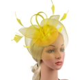 thumbnail image 3 of White Fascinator Fashion Headbands Fascinators Hat Flower Mesh Ribbons, 3 of 5