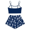 thumbnail image 6 of LRen Womens Halloween Pajamas Plus Size 2 Piece Cami Top+Shorts Set Skeleton Print Sleeveless Sleepwear Loungewear Halloween Gifts, 6 of 6