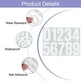 thumbnail image 3 of Uxcell 5 Sheets Vinyl House Numbers 4 Inch Self-Adhesive Number Stickers, White, 3 of 6