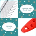 thumbnail image 4 of Pet Hair Comb Grooming Stainless Steel Long Short Teeth Rabbit Hamster Guinea Pig 2 Pack, 4 of 7