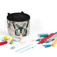 thumbnail image 3 of HELLHERO Sewing Machine Mat with 4 Pockets Foldable Polyester Fabric Foldable Dustproof for Christmas, Butterfly, 3 of 5