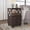 Brown, variant on SUNVIVI End Table, Side Table with X Shaped Design, Wooden Rustic End Table with 2 Large Storage Drawers and Large Open Shelf for Living Room, Brown