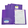 thumbnail image 2 of Two-Pocket Heavyweight Poly Portfolio Folder with Prongs, Purple (Set of 25 Folders), 2 of 2