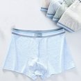 thumbnail image 4 of 4 Piece Boys Underwear Size 8 Toddler Breathable Soft Cotton Panties Stretch Lightweight Little Boy Boxers, Blue, 6XL, 4 of 7