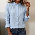 thumbnail image 2 of Aezemi Womens Button down Shirts, Work Lightweight Tailored Long Sleeve Dress Blouses, Collared Work Dressy Casual Tops, S-3XL, 2 of 9