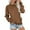 Brown, variant on Womens St. Pa's Holiday Sweatshirt Long Sleeve Pocket Hoodless Pullover Crewneck Sweater Drop Shoulder Casual Top ,Size:S