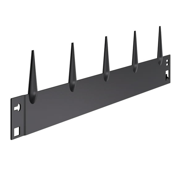 KFFKFF Iron Garden Border, Set of 5, 39 x 3 in, Metal Garden Border Resistant to Rust, Flexible Garden Border, Durable Grass Border, Simple to Set Up, Black Divider for Flower Bed, Yard, and Pathway