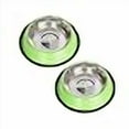 thumbnail image 3 of Iconic Pet 51451 64 oz. Color Splash Stripe Non-Skid Pet Bowl - Green, 3 of 4