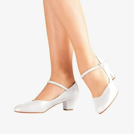 

Dance Shoes Character Jazz 2 Heel So Danca CH52 White 10.0M Adult