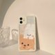 thumbnail image 3 of Funda transparente TUNC para iPhone 13 Pro Max con diseño de oso de conejo 3D, 3 of 5