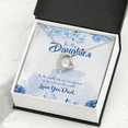 thumbnail image 3 of To My Daughter Daughter is Dad's World Forever Necklace w Message Card, 3 of 20