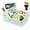 Green, variant on Couch Cup Holder, Silicone Couch Caddy with Cup Holder and 360° Phone Stand, Separable Couchs Organizer for Drinks, Snacks, Remote, Phone, Spill Proof for Bed Sofa Beach Organizer