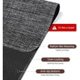 thumbnail image 2 of Office Chair Mat for Hardwood Floor, 45" x 53" Under Computer Desk Floor Protects for Rolling Chair, Non Slip PVC Woven Gaming Chair Mat, Not for Carpet (Blackwhite, 45" x 53"), 2 of 7