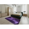 thumbnail image 5 of Ahgly Company Machine Washable Indoor Rectangle Transitional Purple Violet Purple Area Rugs, 7' x 9', 5 of 7