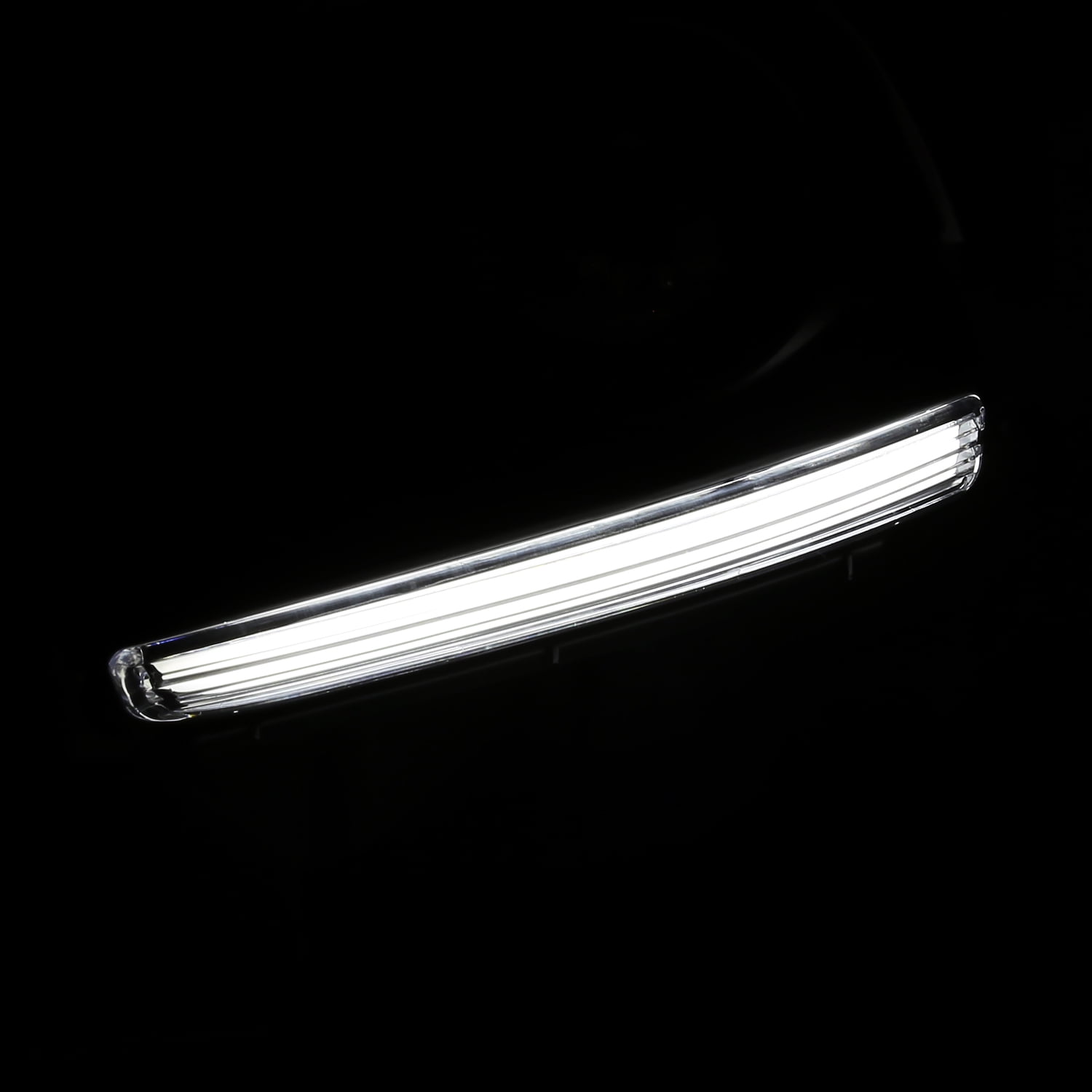Spec-D Tuning Chrome Fog Lights with LED Strip + Bulbs Compatible with 2014-2016 Toyota Highlander, L+R Pair Assembly